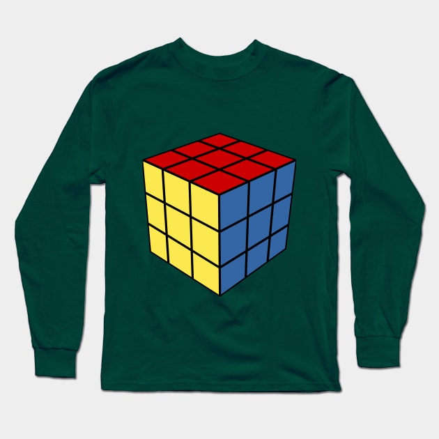 Rubik's Cube Simple Long Sleeve T-Shirt by yum72